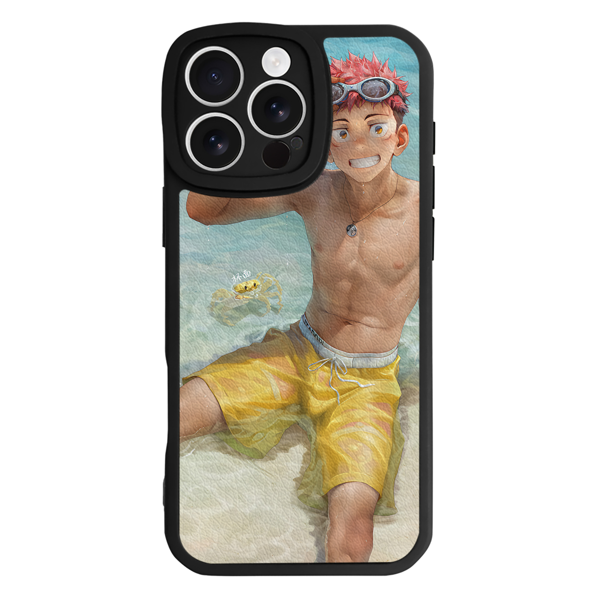（画像用） 呪術廻戦 Jujutsu Kaisen 【iPhone 16シリーズ対応】シリコンスマホケース（レザー調） 材質：シリコン